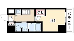 プレサンス鶴舞グリーンパーク 1Kの間取図画像
