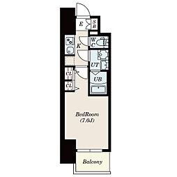 S-RESIDENCE金山3丁目 1Kの間取図画像