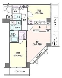間取図画像 2LDK