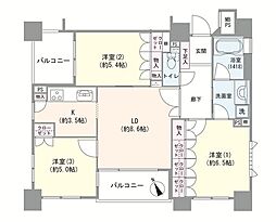 間取図画像 3LDK