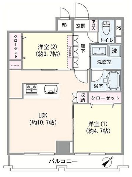 間取りを拡大表示
