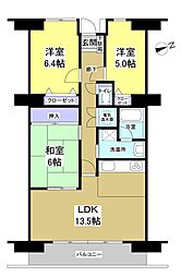プライムタウン62 3LDKの間取図画像