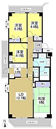 佐鳴台パーク・ホームズ 4LDKの間取図画像
