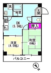 ベル・シエラ 2DKの間取図画像