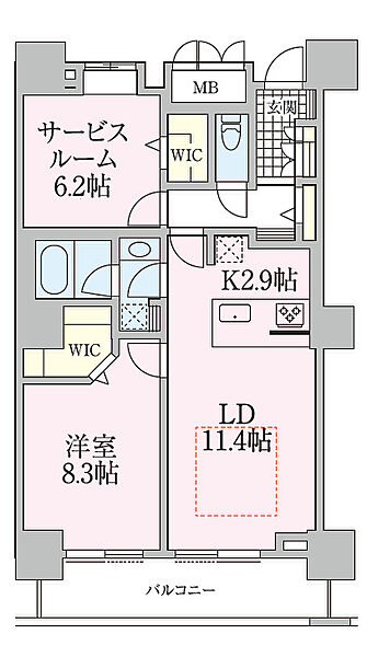 ロイヤルパークスタワー南千住 3103｜東京都荒川区南千住4丁目(賃貸マンション1SLDK・31階・67.24㎡)の写真 その2