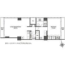 ウエリスアーバン品川タワー  ｜ 東京都港区港南4丁目1-6（賃貸マンション1LDK・22階・83.82㎡） その2