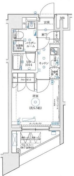 スパシエ川崎ウエスト 303｜神奈川県川崎市幸区柳町(賃貸マンション1K・3階・20.62㎡)の写真 その2