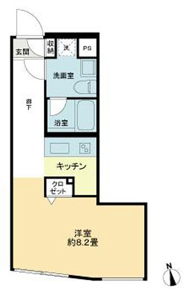 PREAS西大井 103｜東京都品川区西大井2丁目(賃貸マンション1R・1階・25.77㎡)の写真 その2