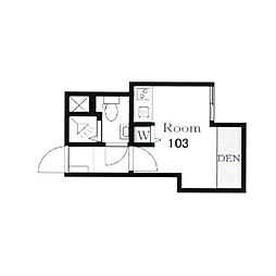 ARTPALACE ワンルームの間取図画像