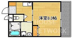 ウインドミル本町 1Kの間取図画像