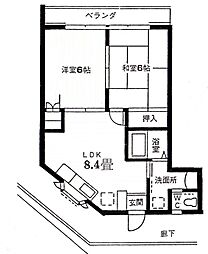 間取図画像 2LDK