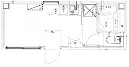 HJ PLACE押上 2階ワンルームの間取り