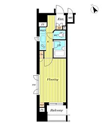 ファミール銀座EAST 1Kの間取図画像