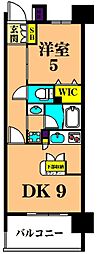 グレイスコート大森海岸 1DKの間取図画像