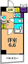 ヴェローナ大井南ルッソグランデ 1Kの間取図画像