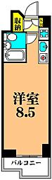 三越ゼームス坂マンションC棟 ワンルームの間取図画像