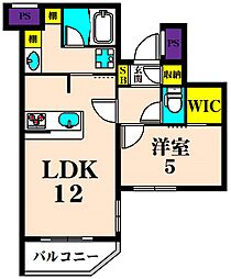 Lien(リアン) 1LDKの間取図画像