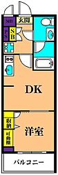 アーバンパーク品川豊町 1DKの間取図画像