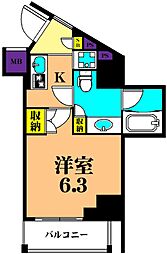 M-GATE 1Kの間取図画像
