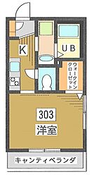 間取図画像 1K