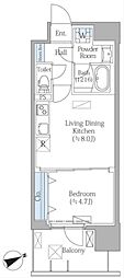PRIME SQUAREIII 1LDKの間取図画像