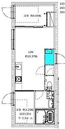 モンテパラッツォ大森山王 2LDKの間取図画像