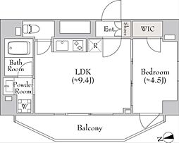 ルミーク大森 1LDKの間取図画像