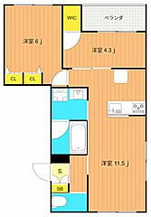 物件の間取り