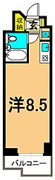 三越ゼームス坂マンションC棟 ワンルームの間取図画像