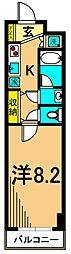 シルフィード東品川 1Kの間取図画像