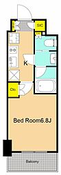 ザ・パークハビオ西大井 1Kの間取図画像