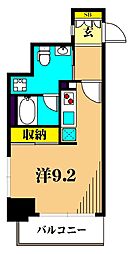 プライマル大井仙台坂 ワンルームの間取図画像