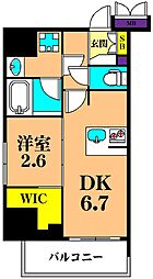 SYFORME大井町2 1DKの間取図画像