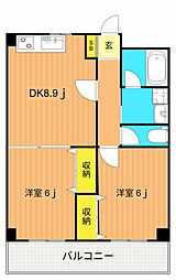 間取図画像 2DK