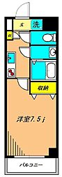 ティアラ 1Kの間取図画像