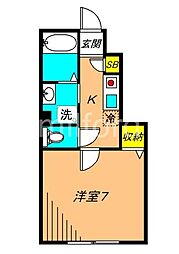 Olive 1Kの間取図画像