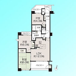 間取図画像 3LDK