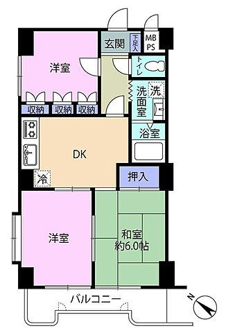 間取り ニシケンハイツ蕨 3階/-