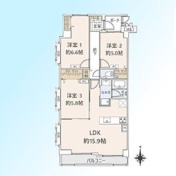 間取図画像 3LDK