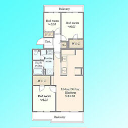 間取図画像 3LDK