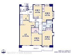 ハイラーク戸田公園 4LDKの間取図画像
