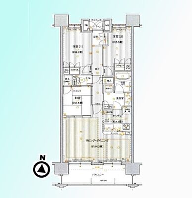 間取り サンデュエル川口青木 9階/-
