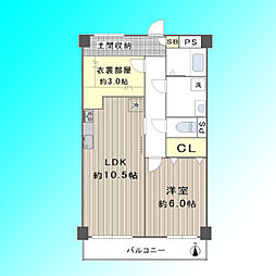 シンメイ大宮マンション 1SLDKの間取図画像