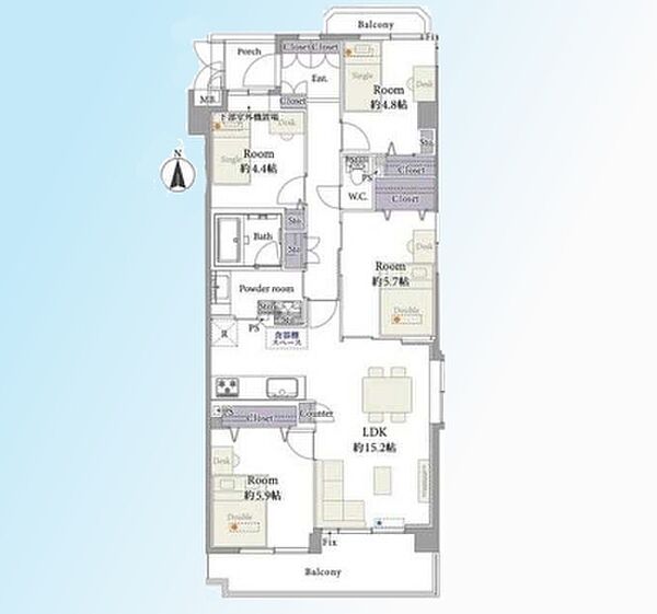 間取りを拡大表示