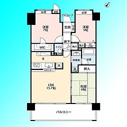 ロータリーパレス浦和西 3LDKの間取図画像