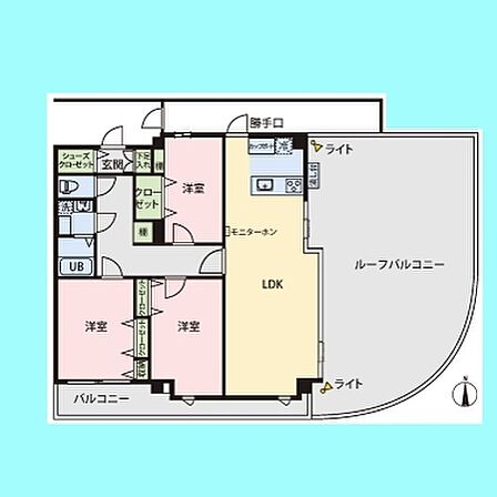 3LDK 間取り