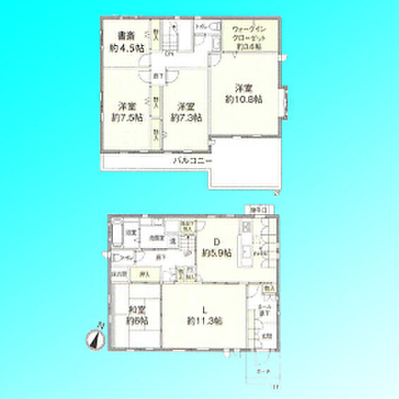 間取りを拡大表示