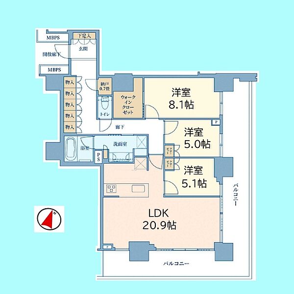 間取りを拡大表示