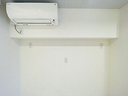 エアコン設置済みです。 空室時の写真です。