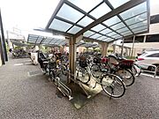 敷地内に駐輪場があります。 